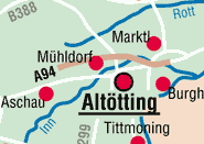Anfahrtsplan Altötting